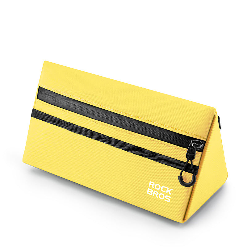 ROCKBROS 1.3L Triangle Bicycle Front Beam Bag Polyester Storage Pouch for Bike ROCKBROS 1.3L Triangle Bicycle Front Beam Bag Polyester Storage Pouch for Bike